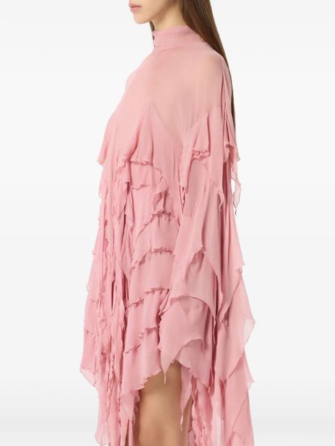 Blumarine ruffled mini dress - Pink