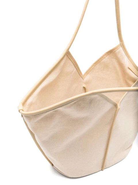 Hereu Calella panelled tote bag - Neutrals