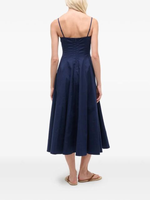 STAUD Wylie midi dress - Blue - zdjęcie produktu nr 2