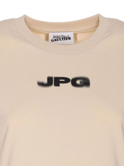 Jean Paul Gaultier logo-print crew-neck T-shirt - Neutrals
