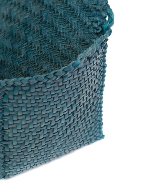 DRAGON DIFFUSION interwoven-design crossbody bag - Blue