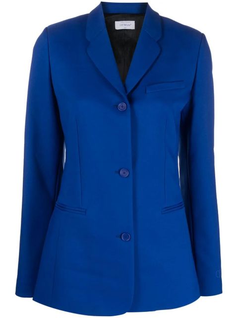 Off-White darted twill blazer - Blue - zdjęcie produktu nr 1