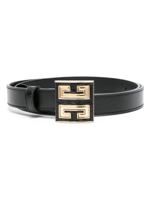 Givenchy 4G logo-buckle leather belt - Black