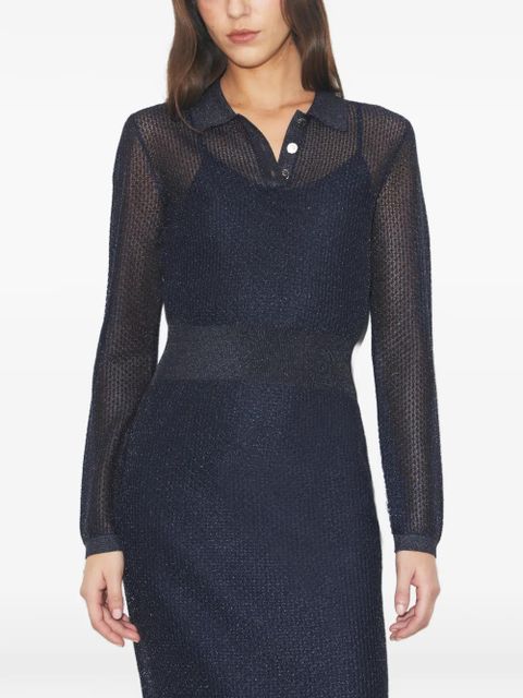 Tory Burch collared polo midi dress - Blue