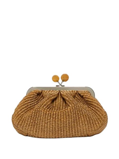 Weekend Max Mara small Pasticcino woven raffia-effect sphere tote bag - Neutrals - zdjęcie produktu nr 1