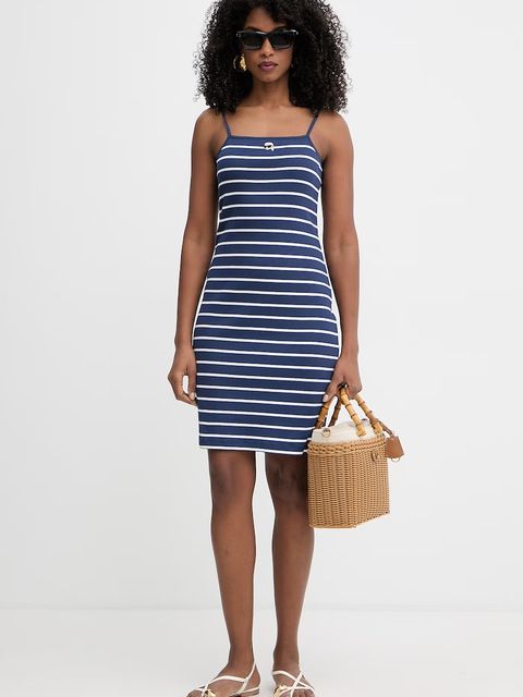 Karl Lagerfeld sukienka bodycon bawełniana z elastanem IKON - zdjęcie produktu nr 1