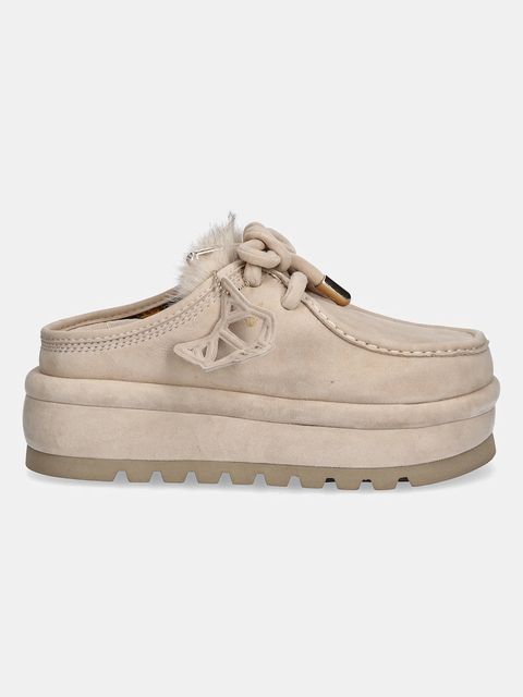 Naked Wolfe kapcie zamszowe Blizzard kolor beżowy Blizzard Suede Faux Fur Ice