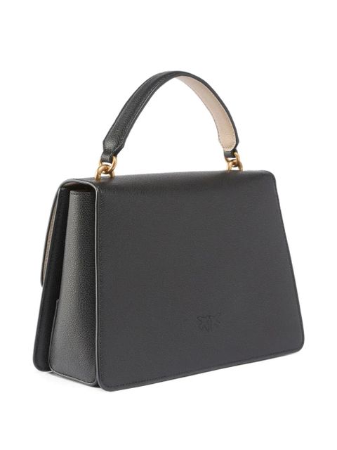 PINKO medium Love Birds calfskin tote bag - Black - zdjęcie produktu nr 2