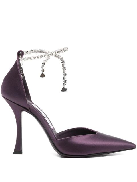 Jimmy Choo crystal-embellished pumps - Purple - zdjęcie produktu nr 1