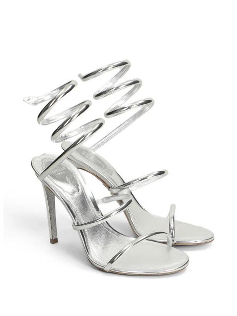 René Caovilla Cleo metallic sandals - Silver - zdjęcie produktu nr 2