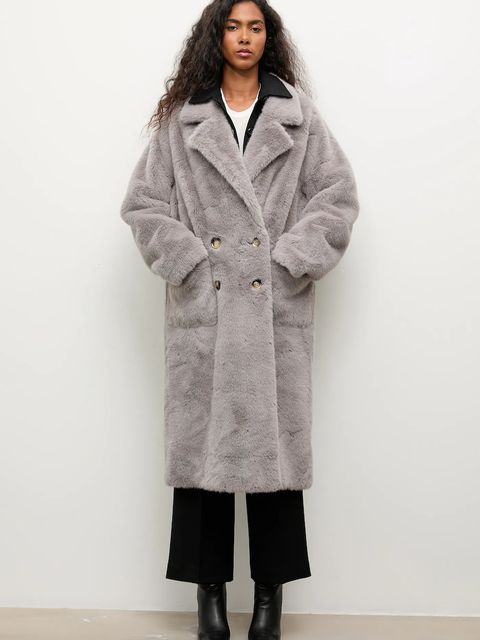 Answear.LAB płaszcz kolor szary