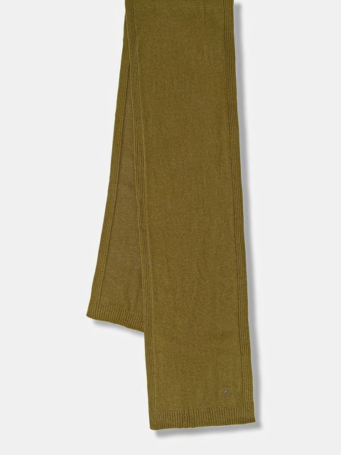 United Colors of Benetton szalik z dodatkiem wełny damski kolor zielony gładki 122HDU01O - zdjęcie produktu nr 1