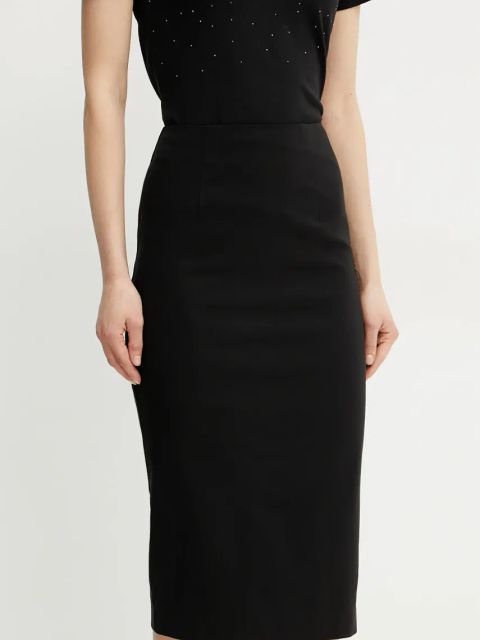 Guess spódnica JAYLA kolor czarny midi ołówkowa W5GD93 WGMR2