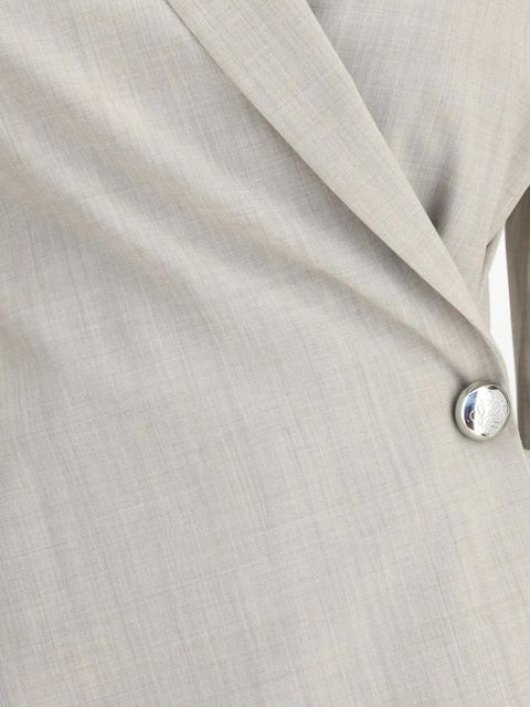 LOEWE asymmetrical single-button jacket - Neutrals