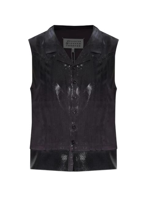 Maison Margiela sleeveless blouse - Black - zdjęcie produktu nr 1