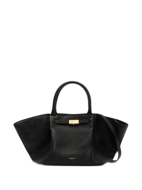 DeMellier magnetic closure leather clutch bag - Black - zdjęcie produktu nr 1