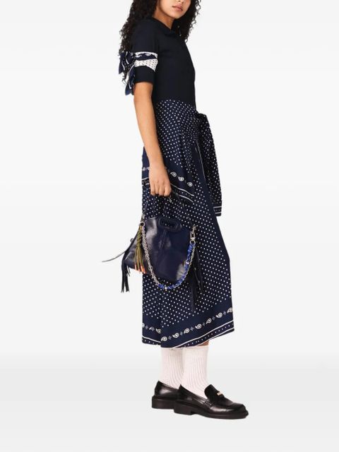 Maje polka-dot maxi dress - Blue