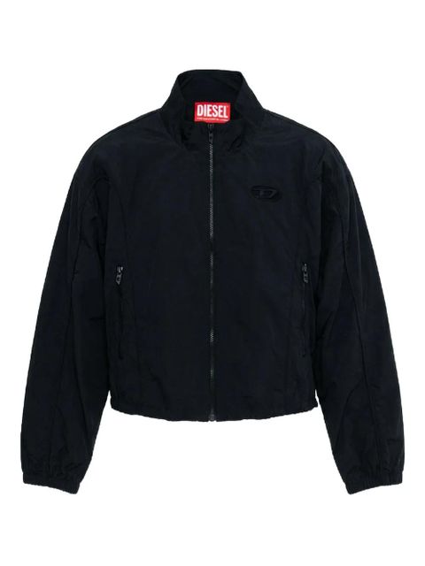Diesel logo-detail zipped jacket - Black - zdjęcie produktu nr 1