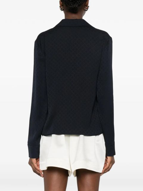 Gucci diamond-pattern buttoned shirt - Blue