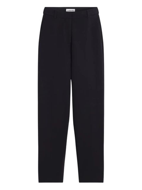 Lanvin pleated cotton trousers - Black - zdjęcie produktu nr 1