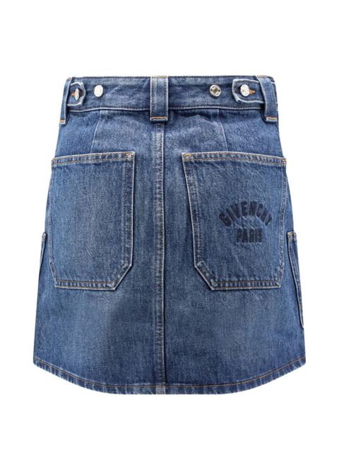Givenchy patch-pocket denim skirt - Blue - zdjęcie produktu nr 2