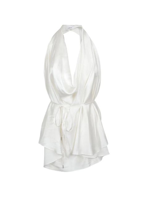WARDROBE.NYC tie-waist open-back top - White - zdjęcie produktu nr 1