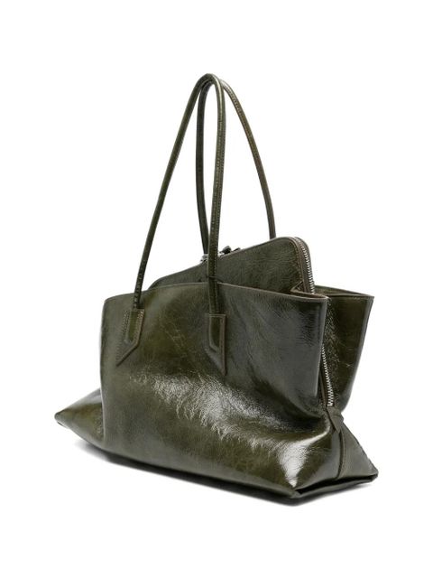 The Attico medium La Passeggiata tote shoulder bag - Green
