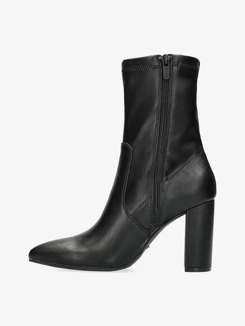 Mexx botki SANNA INDY damskie kolor czarny na słupku lekko ocieplone MI001706953W