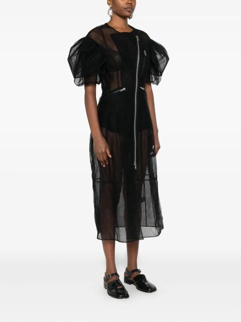 Simone Rocha semi-sheer dress - Black