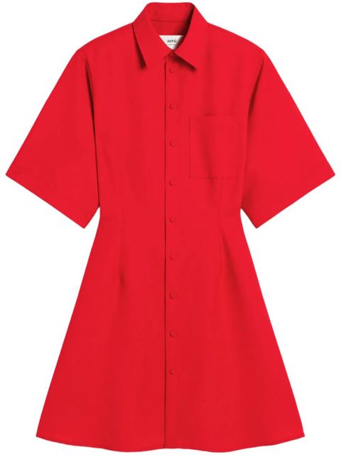 AMI Paris short-sleeved shirtdress - Red - zdjęcie produktu nr 1
