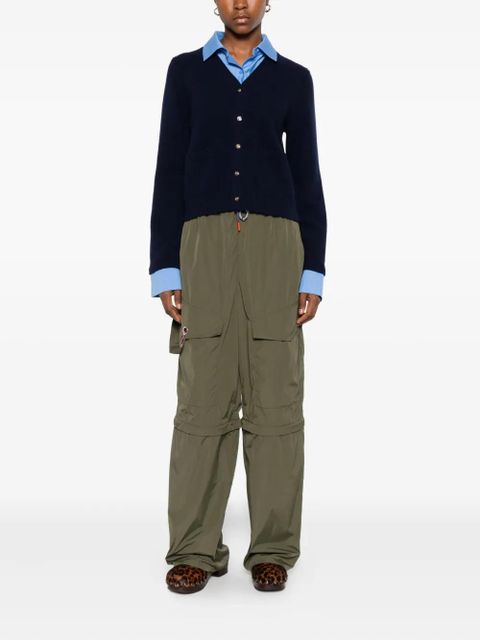 Maje patch-pockets button-up cardigan - Blue