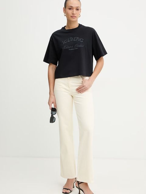 Iceberg t-shirt bawełniany - zdjęcie produktu nr 1