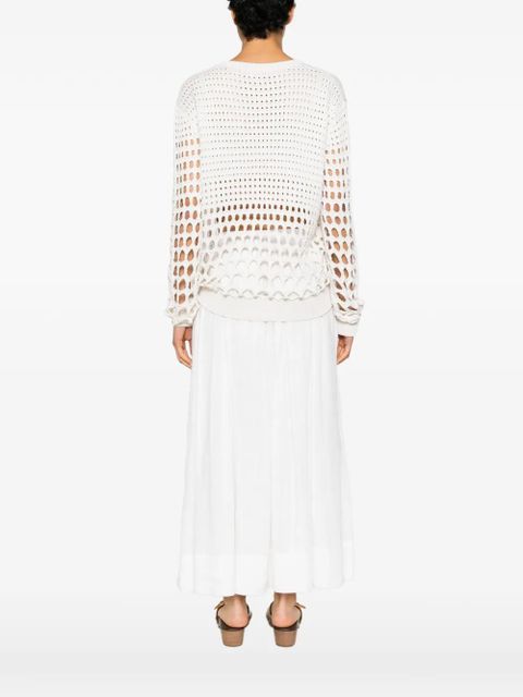 Chloé open-knit sweater - White
