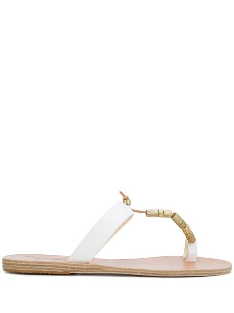 Ancient Greek Sandals Iris Column Beads sandals - White - zdjęcie produktu nr 1