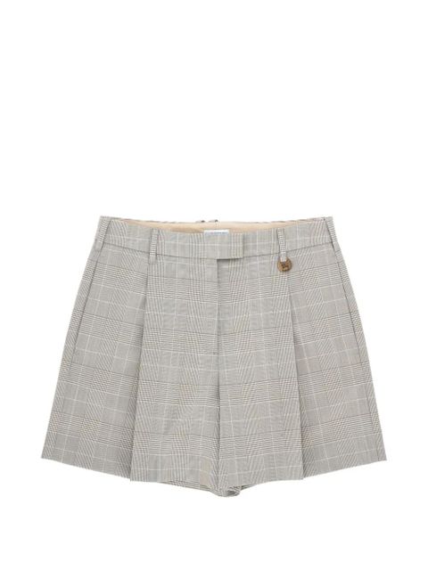 Burberry checked pleated shorts - White - zdjęcie produktu nr 1