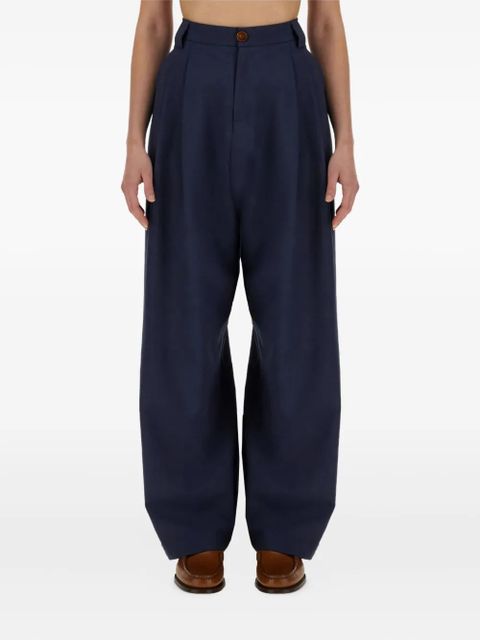 Alysi pleated trousers - Blue - zdjęcie produktu nr 1