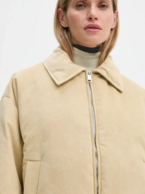 Nanushka kurtka puchowa ZACHARIE damska kolor beżowy zimowa oversize NU24FWOW45873