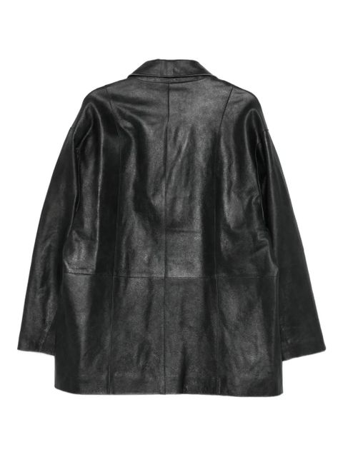 Alysi double-breasted cotton jacket - Black - zdjęcie produktu nr 2