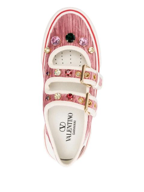 Valentino Garavani Dollyboard buckled sneakers - Pink - zdjęcie produktu nr 2