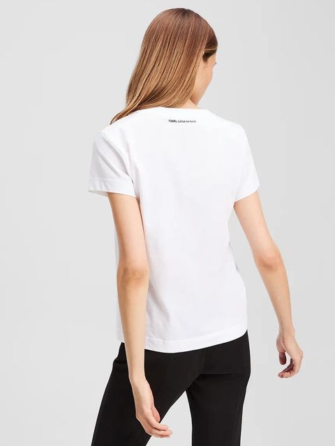 Karl Lagerfeld t-shirt bawełniany - zdjęcie produktu nr 1