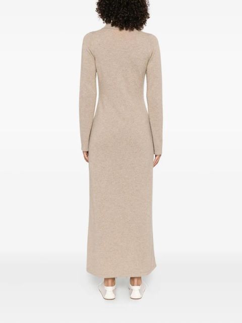 Guest In Residence cashmere buttoned-front shirt midi day dress - Neutrals