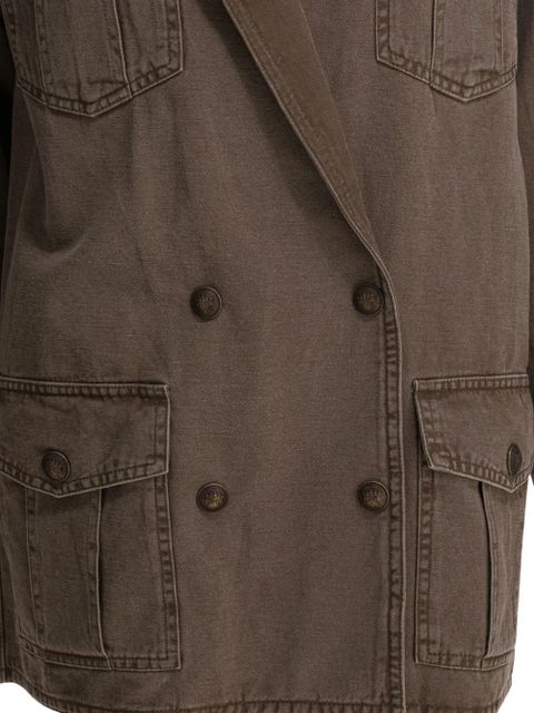 MARANT ÉTOILE button cotton coat - Brown