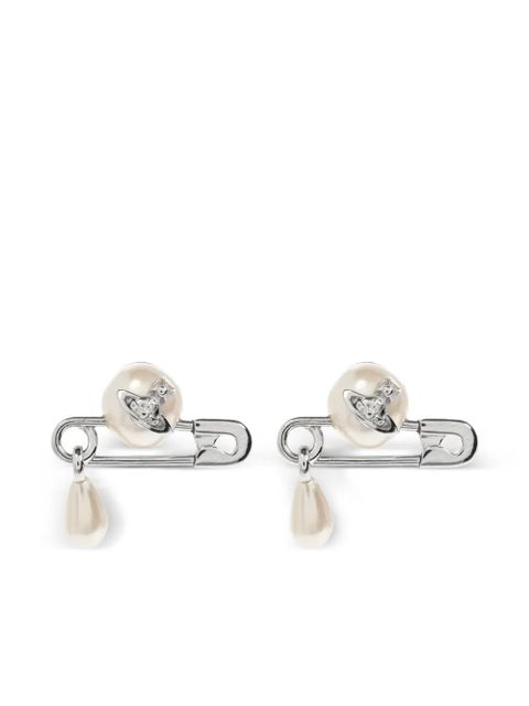 Vivienne Westwood safety-pin earrings - Silver - zdjęcie produktu nr 1