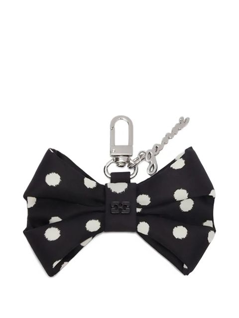 GANNI polka dot-bow keyring - Black - zdjęcie produktu nr 1