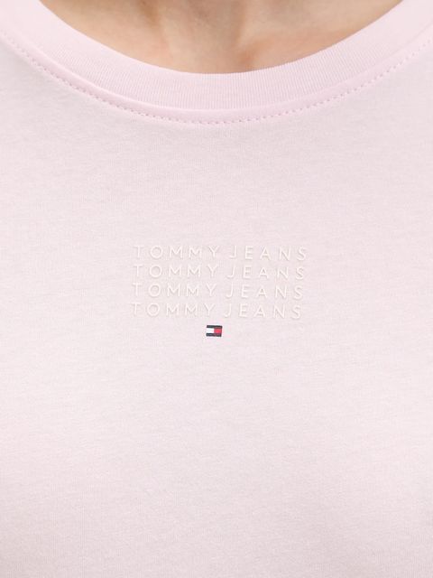 Tommy Jeans t-shirt bawełniany damski kolor różowy DW0DW21841