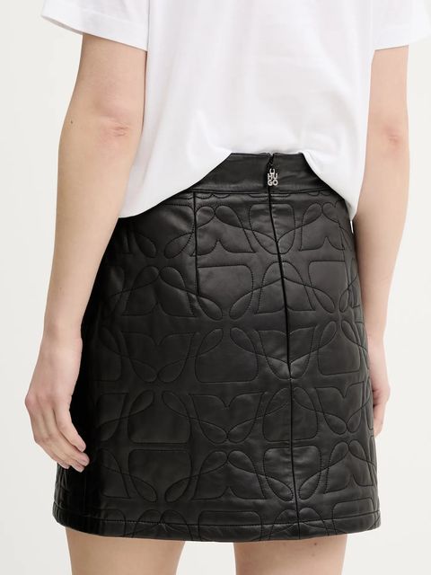 HUGO spódnica skórzana Lesani