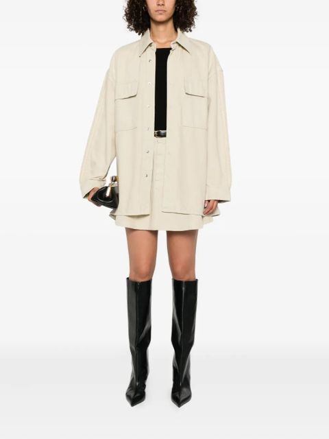 Nanushka flap-pocket shirt jacket - Neutrals - zdjęcie produktu nr 2