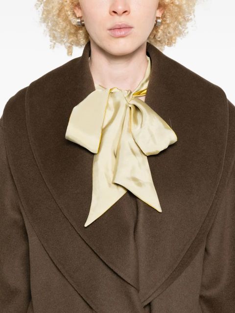 Róhe double-breasted shawl-collar coat - Brown