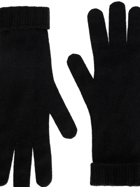 Dolce & Gabbana ribbed-cuff gloves - Black - zdjęcie produktu nr 2