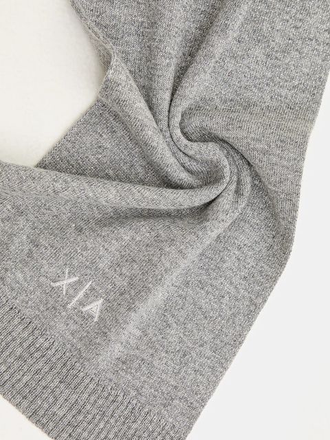 Armani Exchange szalik z dodatkiem wełny damski kolor szary XW001520 AF16181 - zdjęcie produktu nr 2